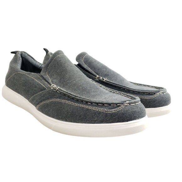 Maui Island Mens Size 13M Gray Slip-On Canvas Casual Shoes - Picture 1 of 9